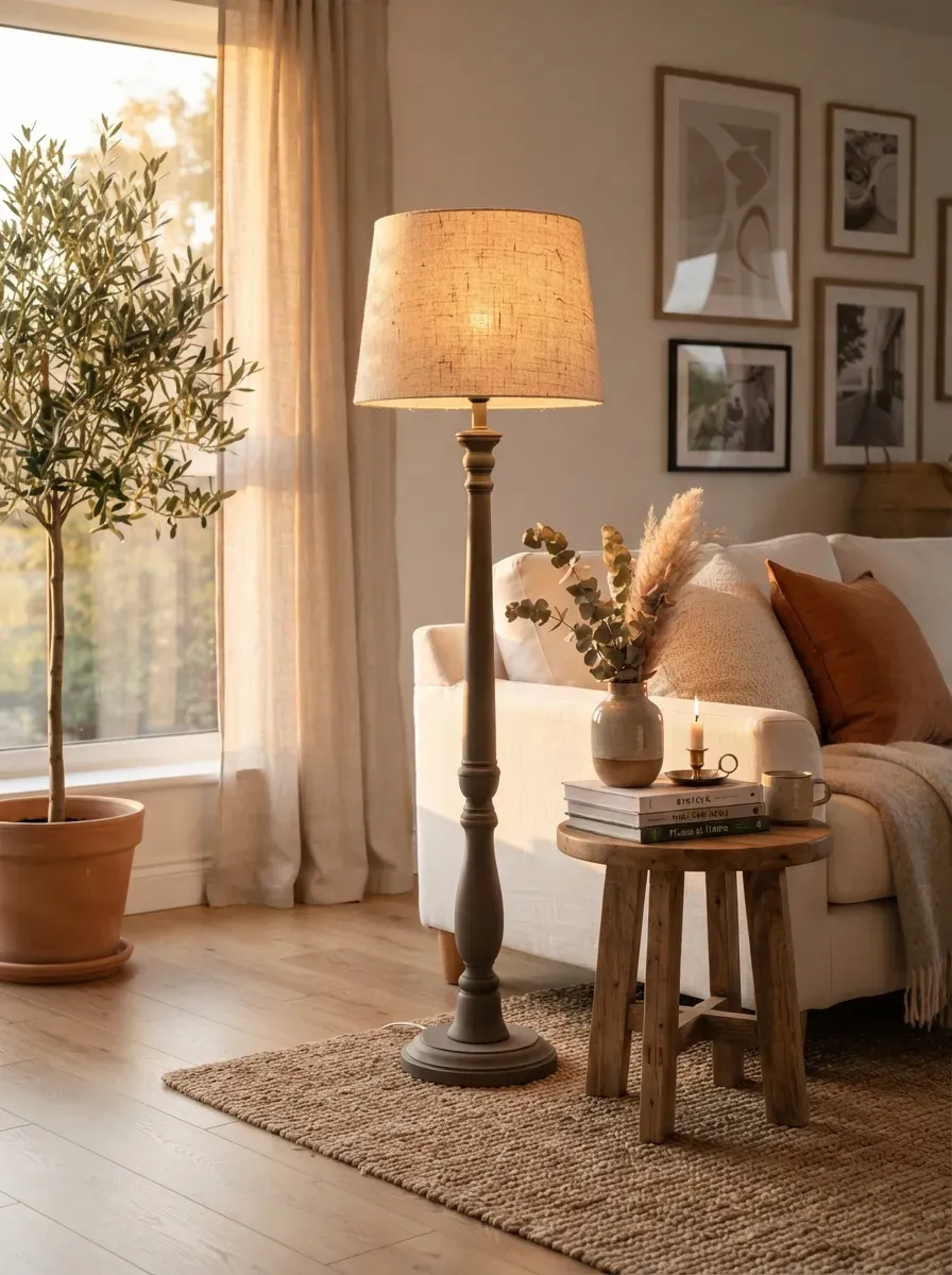 Cozy bedroom with hidden warm lighting creating a glowing headboard wall.