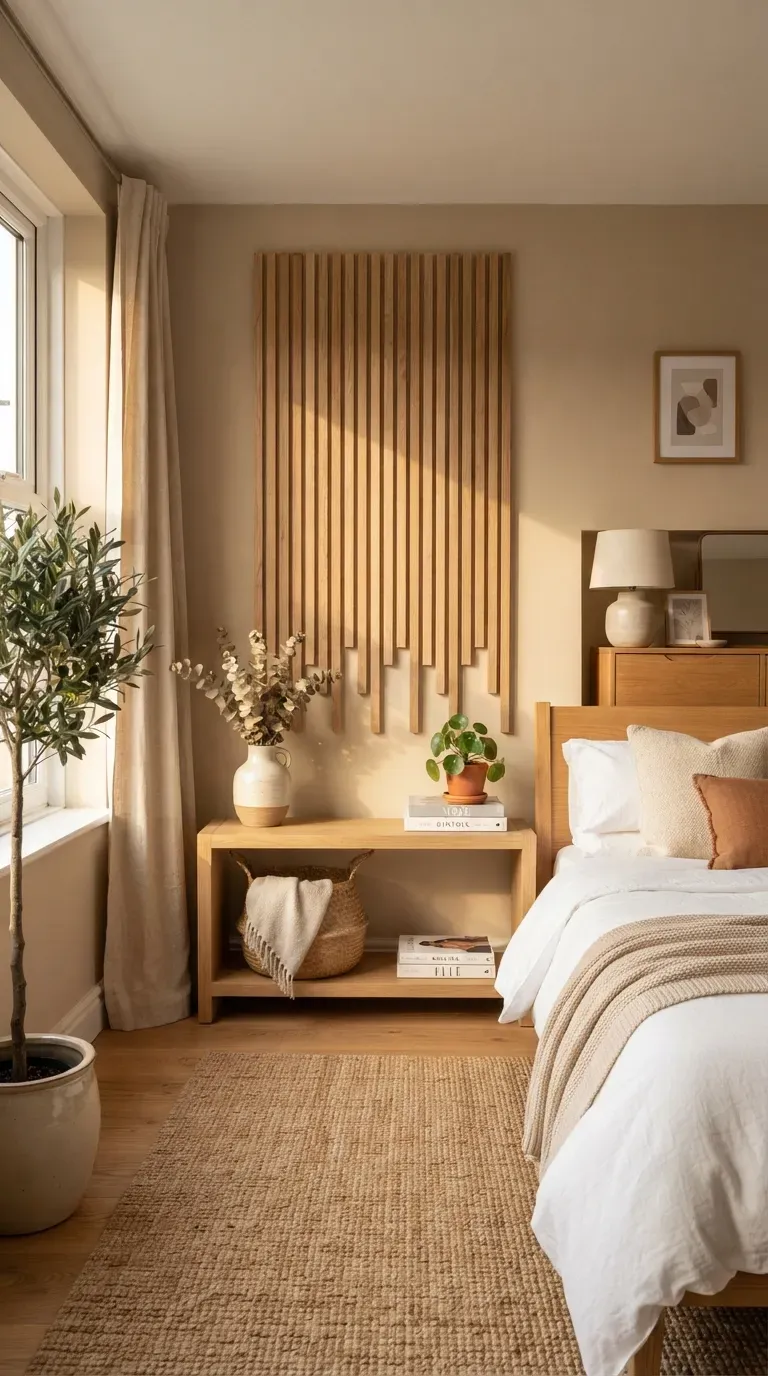 Collection of woven baskets arranged as textured natural wall art display.
